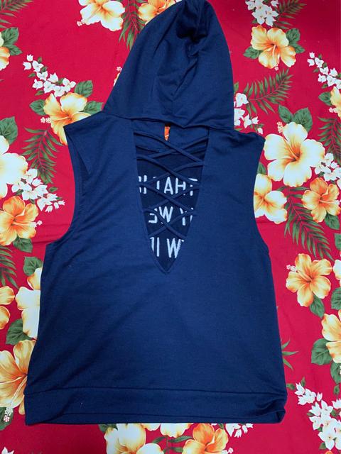 CECIL McBEE☆刺繍☆ネイビーノースリーブパーカー☆ < ブランド  CECIL McBEE☆刺繍☆ネイビーノースリーブパーカー☆ < ブランドの