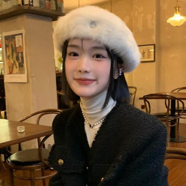 レー帽 防寒 小顔 かわいい カジュアル きれいめ 帽子 秋冬 ニット ホワイト < 女性ファッション  レー帽 防寒 小顔 かわいい カジュアル きれいめ 帽子 秋冬 ニット ホワイト < 女性ファッションの