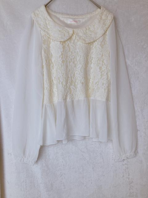 LIS LISA リズリサ フロッキー 花柄 シースル 長袖 トップス F N2m < ブランド  LIS LISA リズリサ フロッキー 花柄 シースル 長袖 トップス F N2m  < ブランドの