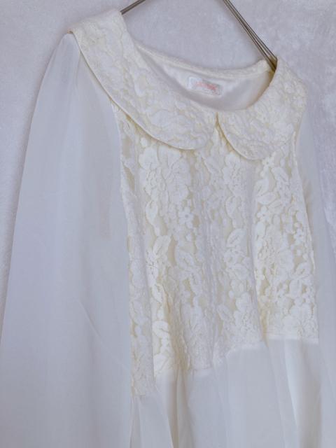 LIS LISA リズリサ フロッキー 花柄 シースル 長袖 トップス F N2m < ブランド  LIS LISA リズリサ フロッキー 花柄 シースル 長袖 トップス F N2m < ブランドの