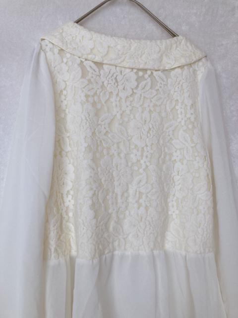 LIS LISA リズリサ フロッキー 花柄 シースル 長袖 トップス F N2m < ブランド  LIS LISA リズリサ フロッキー 花柄 シースル 長袖 トップス F N2m < ブランドの