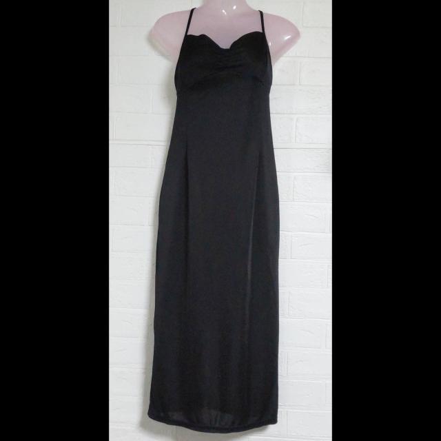 sexy セクシー背中みせドレスワンピース【ヴィンテージ】BLACK 中古品 < 女性ファッション  sexy セクシー背中みせドレスワンピース【ヴィンテージ】BLACK 中古品 < 女性ファッションの