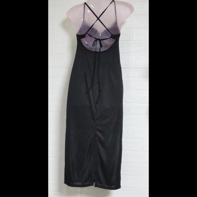 sexy セクシー背中みせドレスワンピース【ヴィンテージ】BLACK 中古品 < 女性ファッション  sexy セクシー背中みせドレスワンピース【ヴィンテージ】BLACK 中古品 < 女性ファッションの