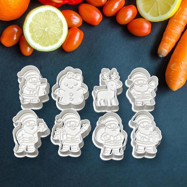 クリスマスの形 サンタクロース クッキー型 8個セット 抜き型粘土型 お菓子作り < インテリア/ライフ クリスマスの形 サンタクロース クッキー型 8個セット 抜き型粘土型 お菓子作り < インテリア/ライフの