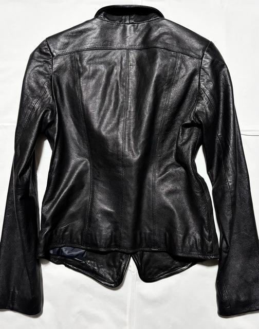 未使用 Bou Jeloud 新品 保管品 高級 山羊革 レザー ジャケット テーラード 38 ブラック 黒 コート 冬 アウター < 女性ファッション 未使用 Bou Jeloud 新品 保管品 高級 山羊革 レザー ジャケット テーラード 38 ブラック 黒 コート 冬 アウター < 女性ファッションの