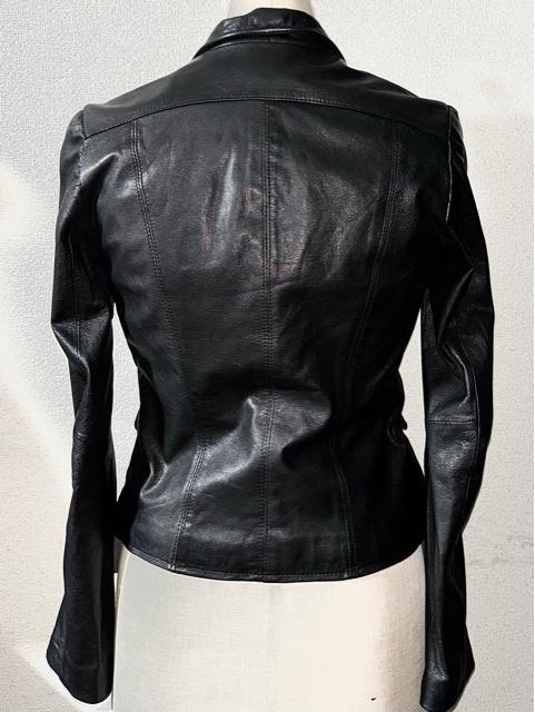 未使用 Bou Jeloud 新品 保管品 高級 山羊革 レザー ジャケット テーラード 38 ブラック 黒 コート 冬 アウター < 女性ファッション 未使用 Bou Jeloud 新品 保管品 高級 山羊革 レザー ジャケット テーラード 38 ブラック 黒 コート 冬 アウター < 女性ファッションの