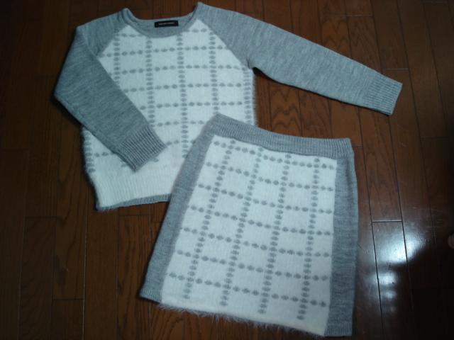 ★クイーンズコート QUEENS COURT かわいいニットセットアップ★超激安! < ブランド ★クイーンズコート QUEENS COURT かわいいニットセットアップ★超激安! < ブランドの