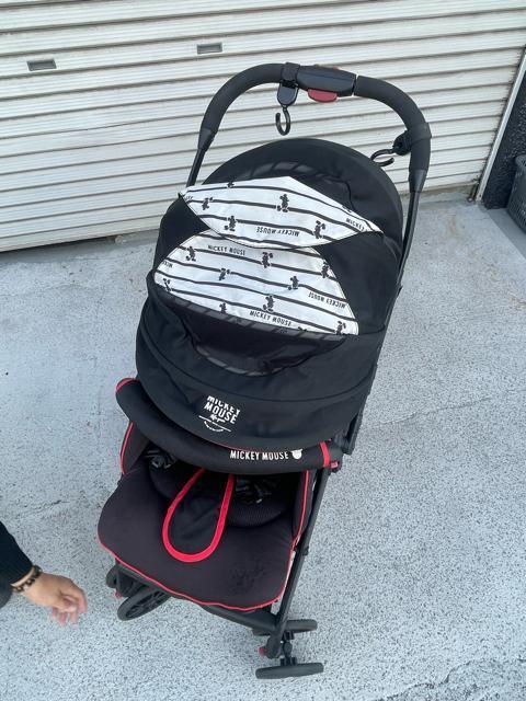 西松屋 ベビーカー Smart Angel デ・ヨーネ レジェ ミッキーデザイン アップリカ ブラック A型ベビーカー < キッズ/ベビー 西松屋 ベビーカー Smart Angel デ・ヨーネ レジェ ミッキーデザイン アップリカ ブラック A型ベビーカー < キッズ/ベビーの