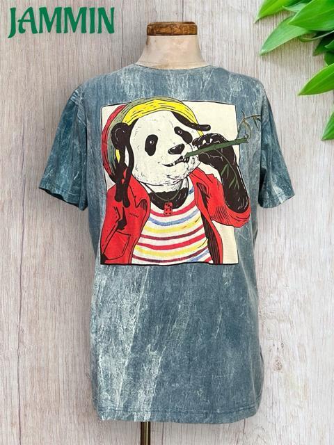 ラスタマンパンダTシャツ パンダ アジアン ラスタ レゲエ ヒッピー サイケ < 男性ファッション ラスタマンパンダTシャツ パンダ アジアン ラスタ レゲエ ヒッピー サイケ < 男性ファッションの