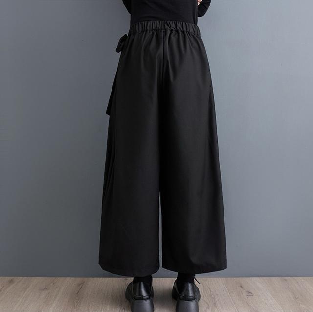 スカート風 ガウチョパンツ 重ね着風 ギャザー付きワイドパンツ 大きいサイズ < 女性ファッション スカート風 ガウチョパンツ 重ね着風 ギャザー付きワイドパンツ 大きいサイズ < 女性ファッションの