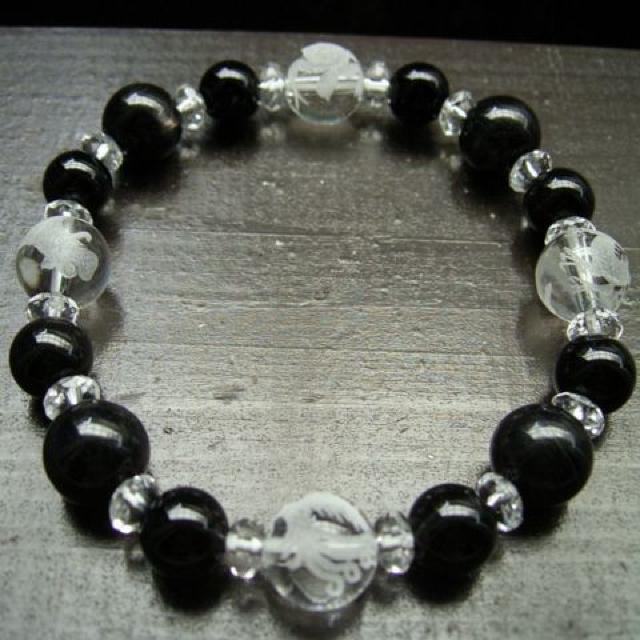 *風水四神*ハイパーシーンxオニキスxオブシディアン < 男性アクセサリー/時計 *風水四神*ハイパーシーンxオニキスxオブシディアン < 男性アクセサリー/時計の