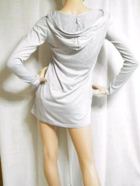 《New》カジュアル★美ライン・シンプル*パーカーワンピ<グレーM> < 女性ファッション 《New》カジュアル★美ライン・シンプル*パーカーワンピ<グレーM> < 女性ファッションの