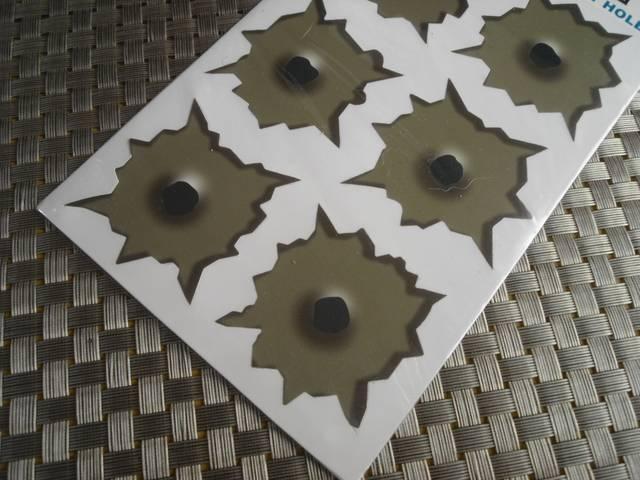 ● 送料無料!撃たれました!弾痕6連発 ステッカー限定処分品 < 自動車/バイク ● 送料無料!撃たれました!弾痕6連発 ステッカー限定処分品 < 自動車/バイク