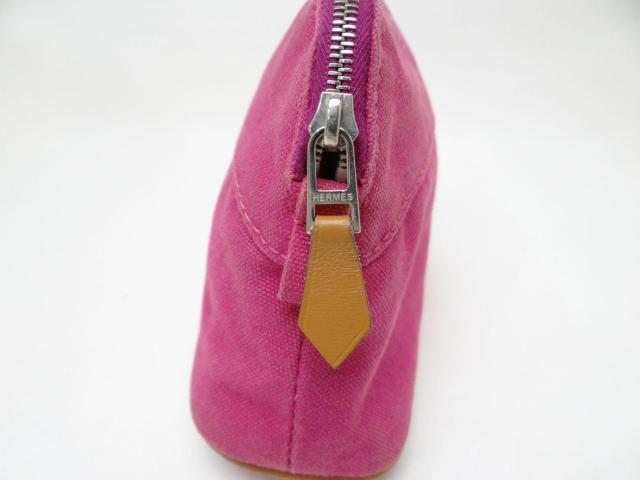 HERMES エルメス ボリードミニ キャンバスポーチ ピンク系<USED>【送料無料】 < ブランド HERMES エルメス ボリードミニ キャンバスポーチ ピンク系<USED>【送料無料】 < ブランドの