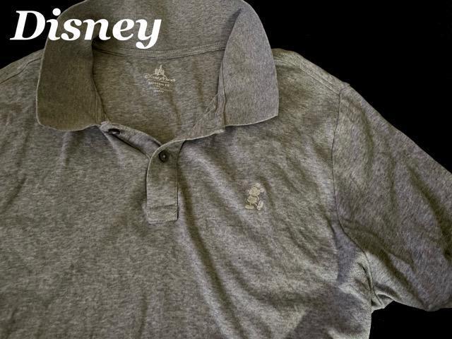 【Disney】ディズニー Washed ミッキーマウス ポロシャツ Modern Fit USーXL(XXL)/Gray < 男性ファッション 【Disney】ディズニー Washed ミッキーマウス ポロシャツ Modern Fit USーXL(XXL)/Gray < 男性ファッションの