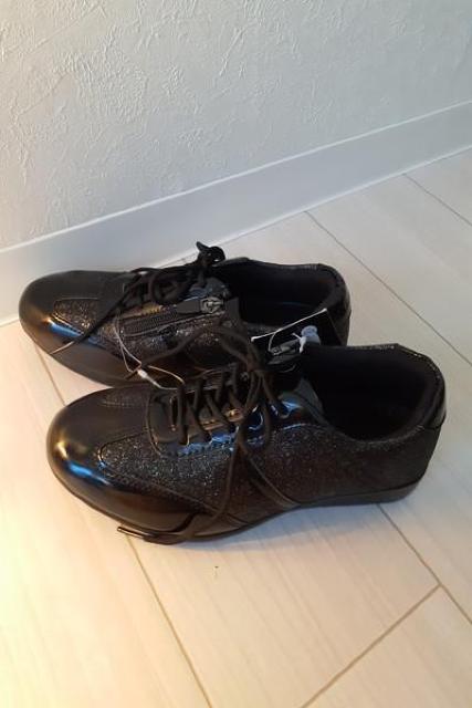 新品◆参考価格13200円■JSTEP WALKER◆ブラック ラメ 特殊インソール スニーカー ウォーキングにも♪◆22.5cm < 女性ファッション  新品◆参考価格13200円■JSTEP WALKER◆ブラック ラメ 特殊インソール スニーカー ウォーキングにも♪◆22.5cm < 女性ファッションの