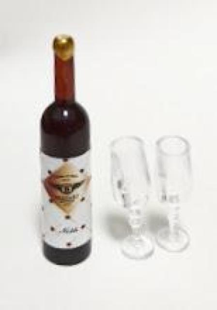 ミニチュア★ワイン&グラス2個セット★ベントレー★BENTLEY★Noble★デザイン違いたくさんあります★ドールハウスに★ < おもちゃ  ミニチュア★ワイン&グラス2個セット★ベントレー★BENTLEY★Noble★デザイン違いたくさんあります★ドールハウスに★  < おもちゃの