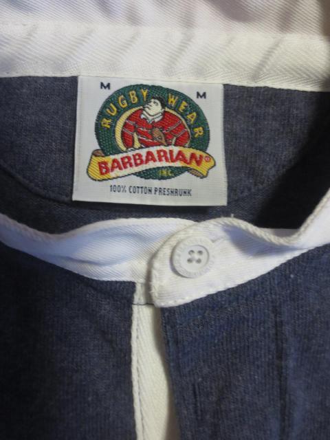 BARBARIAN バーバリアン RUGBY WEAR 綿 ラグビージャージ M カナダ製 < レジャー/スポーツ BARBARIAN バーバリアン RUGBY WEAR 綿 ラグビージャージ M カナダ製 < レジャー/スポーツの