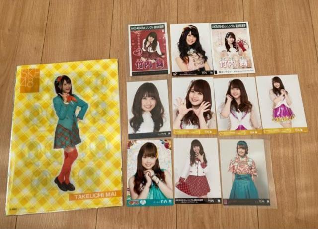 SKE48 竹内舞 生写真 クリアファイル セット AKB48 < タレントグッズ  SKE48 竹内舞 生写真 クリアファイル セット AKB48  < タレントグッズの
