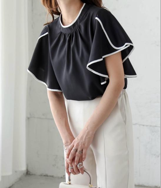 新品☆La-gemme(ラジエム)ラッフルフリルブラウス☆ < 女性ファッション 新品☆La-gemme(ラジエム)ラッフルフリルブラウス☆ < 女性ファッションの