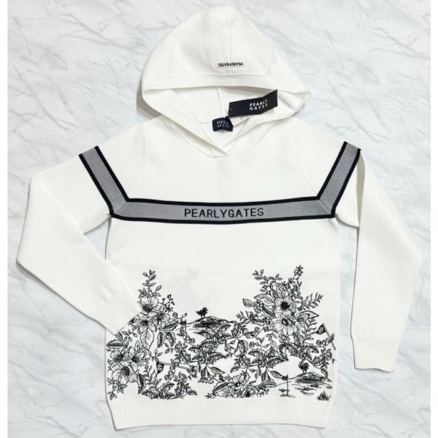 新品パーリーゲイツ パネル刺繍パーカーフード付きフ < レジャー/スポーツ  新品パーリーゲイツ パネル刺繍パーカーフード付きフ  < レジャー/スポーツの