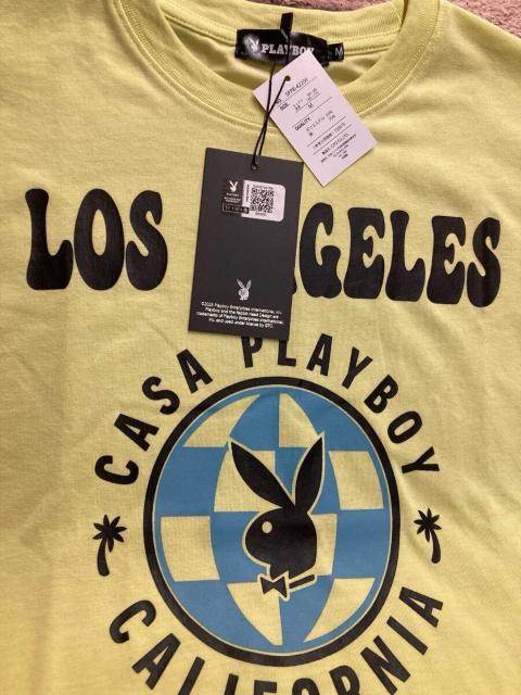 送料無料!人気ブランド【プレイボーイ】プリント入り男女兼用 綿混半袖TシャツA(画像から)1枚 < 男性ファッション 送料無料!人気ブランド【プレイボーイ】プリント入り男女兼用 綿混半袖TシャツA(画像から)1枚 < 男性ファッションの