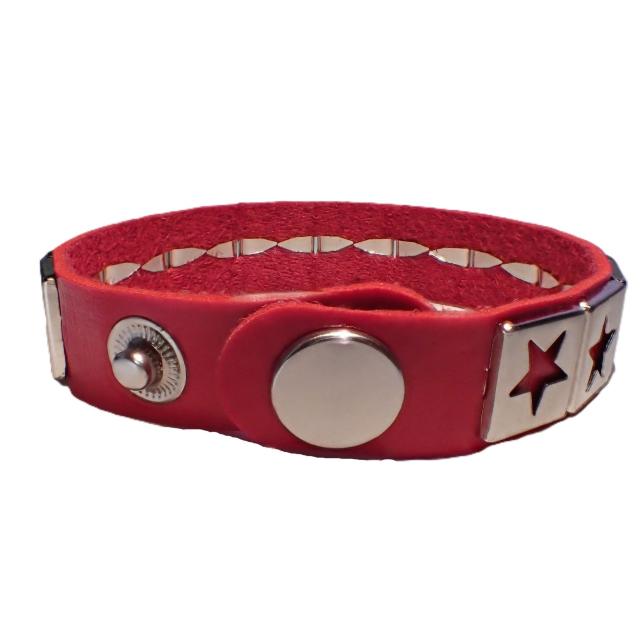 スタッズ 鋲 星 スター 1列 レザーブレスレット ブレスレット アクセサリー バングル リストバンド ロック パンク 赤色 A < 男性アクセサリー/時計 スタッズ 鋲 星 スター 1列 レザーブレスレット ブレスレット アクセサリー バングル リストバンド ロック パンク 赤色 A < 男性アクセサリー/時計の