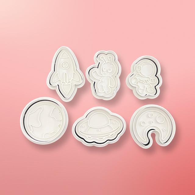 宇宙船形クッキー型 6個セット 抜き型 粘土型 お菓子作り 弁当 エイリアン < インテリア/ライフ 宇宙船形クッキー型 6個セット 抜き型 粘土型 お菓子作り 弁当 エイリアン < インテリア/ライフの