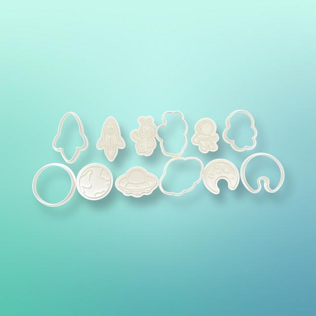 宇宙船形クッキー型 6個セット 抜き型 粘土型 お菓子作り 弁当 エイリアン < インテリア/ライフ 宇宙船形クッキー型 6個セット 抜き型 粘土型 お菓子作り 弁当 エイリアン < インテリア/ライフの