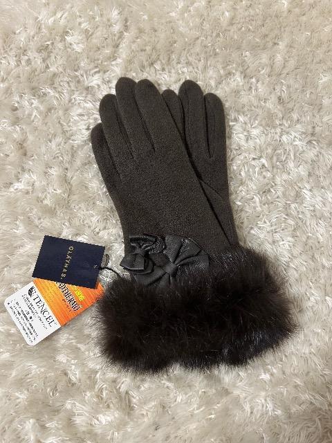 新品タグ付きCLATHAS★ラビットファー・羊革リボン付きグランサーモグローブ < ブランド 新品タグ付きCLATHAS★ラビットファー・羊革リボン付きグランサーモグローブ < ブランドの