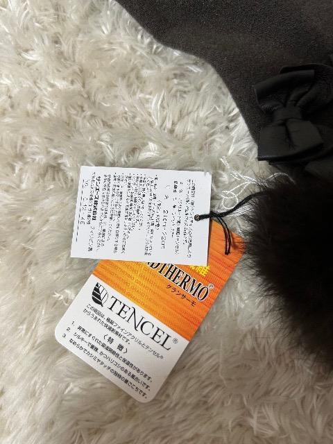 新品タグ付きCLATHAS★ラビットファー・羊革リボン付きグランサーモグローブ < ブランド 新品タグ付きCLATHAS★ラビットファー・羊革リボン付きグランサーモグローブ < ブランドの