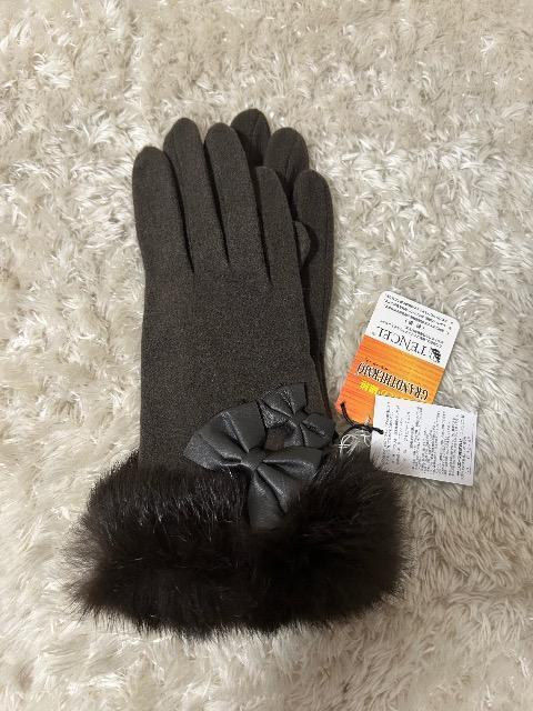 新品タグ付きCLATHAS★ラビットファー・羊革リボン付きグランサーモグローブ < ブランド 新品タグ付きCLATHAS★ラビットファー・羊革リボン付きグランサーモグローブ < ブランドの