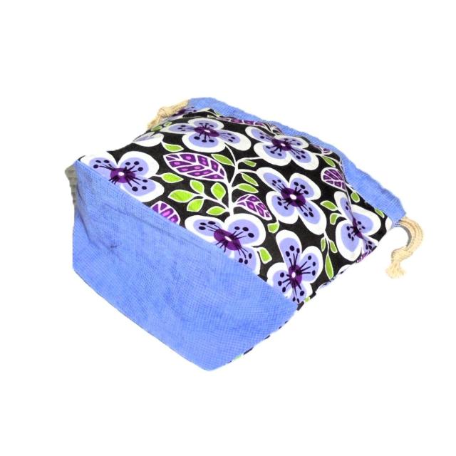 【底マチ幅が広い巾着】◆ヴェラブラッドリー◆【Plum Petals】 < 女性ファッション 【底マチ幅が広い巾着】◆ヴェラブラッドリー◆【Plum Petals】 < 女性ファッションの