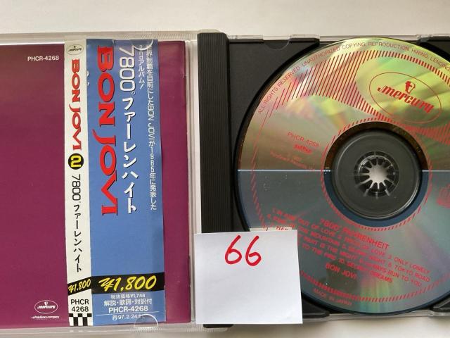 BON JOVI 7800�� FAHRENHEIT CD �{���E�W�����B �A���o�� PHCR-4268 �� �^�����g�O�b�Y�� 