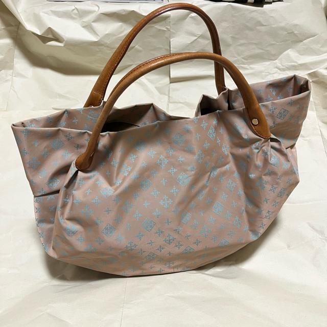 大容量 russet ラシット モノグラム トートバッグ グレー 軽量 旅行 ナイロン < ブランド 大容量 russet ラシット モノグラム トートバッグ グレー 軽量 旅行 ナイロン < ブランドの