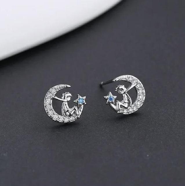 新品アンティーク調きらきらストーン 星の王子さま ピアス < 女性アクセサリー/時計 新品アンティーク調きらきらストーン 星の王子さま ピアス < 女性アクセサリー/時計の