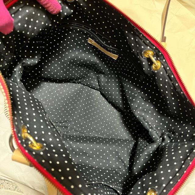 【サマンサタバサ】 ストライプ トートバッグ ピンクロゴ 大容量 肩がけOK < ブランド 【サマンサタバサ】 ストライプ トートバッグ ピンクロゴ 大容量 肩がけOK < ブランドの