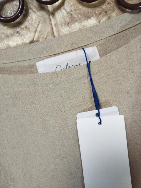 *Cielarge* コットンリネンワッシャー サイドギャザーワンピース 新品 beige < 女性ファッション *Cielarge* コットンリネンワッシャー サイドギャザーワンピース 新品 beige < 女性ファッションの