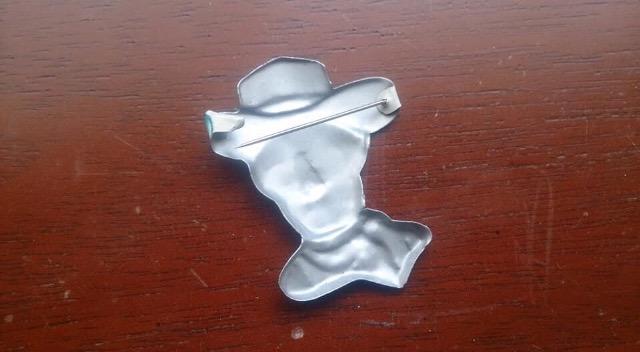 昭和レトロ☆西部劇ブリキ缶バッチ < おもちゃ 昭和レトロ☆西部劇ブリキ缶バッチ < おもちゃの