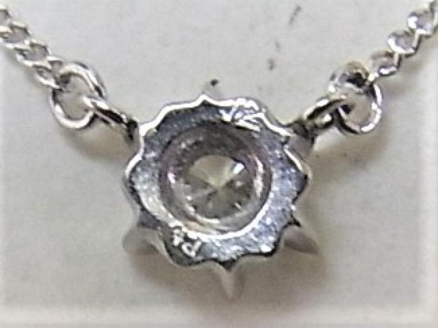 Pt850プラチナ ネックレス Pt ダイヤ プチ 0.12ct < 女性アクセサリー/時計  Pt850プラチナ ネックレス Pt ダイヤ プチ 0.12ct < 女性アクセサリー/時計の