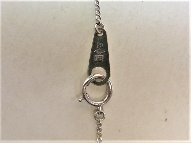 Pt850プラチナ ネックレス Pt ダイヤ プチ 0.12ct < 女性アクセサリー/時計  Pt850プラチナ ネックレス Pt ダイヤ プチ 0.12ct < 女性アクセサリー/時計の