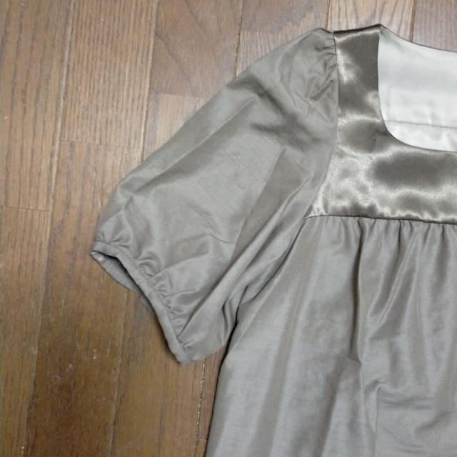 UNTITLEDサテン切替ワンピース サイズ0 < 女性ファッション  UNTITLEDサテン切替ワンピース サイズ0 < 女性ファッションの