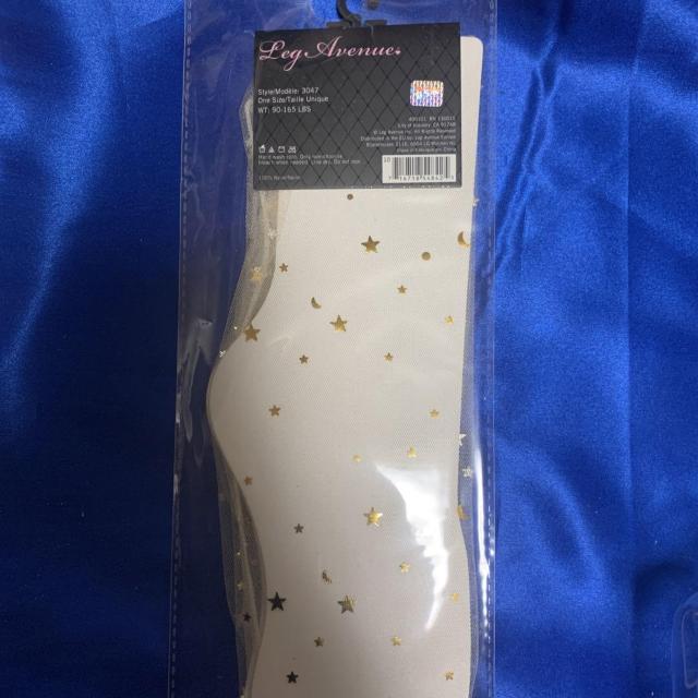 LEGAVENUE 星空キラキラのチュールソックス ベージュ < 女性ファッション  LEGAVENUE 星空キラキラのチュールソックス ベージュ < 女性ファッションの
