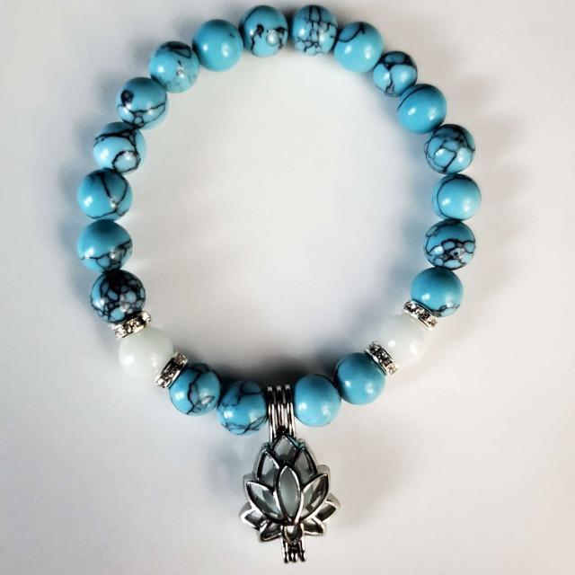 込み★ターコイズビーズ!ルミナスPT!光るブレスレット★ < 女性アクセサリー/時計 込み★ターコイズビーズ!ルミナスPT!光るブレスレット★ < 女性アクセサリー/時計の