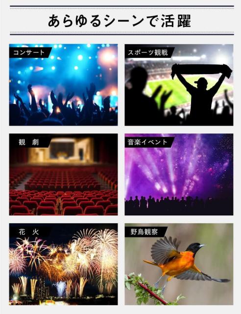 双眼鏡 10倍 軽量  コンパクト 高倍率 ライブ用 コンサート スポーツ観戦 アウトドア ホワイト < 家電/AV  双眼鏡 10倍 軽量  コンパクト 高倍率 ライブ用 コンサート スポーツ観戦 アウトドア ホワイト < 家電/AVの