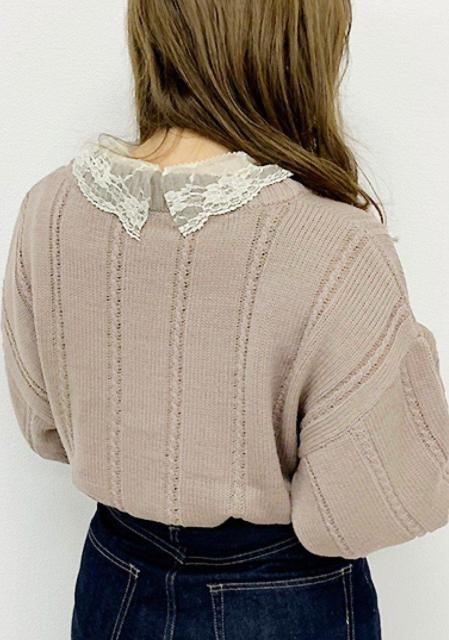 美品★ヘンリーケーブルニット★アプレジュール★ざっくりケーブルニット★セーター★可愛い★スプリングニット★春物セーター★送料無料 < 女性ファッション  美品★ヘンリーケーブルニット★アプレジュール★ざっくりケーブルニット★セーター★可愛い★スプリングニット★春物セーター★送料無料 < 女性ファッションの