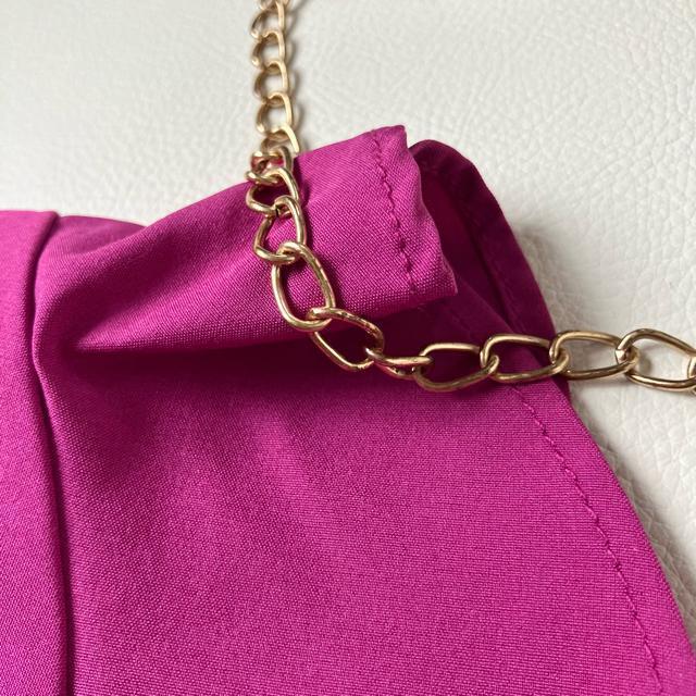 ◆美品◆ミューズ◆袖フリル半袖ブラウス◆マゼンタピンク◆M◆オフィスカジュアル < 女性ファッション  ◆美品◆ミューズ◆袖フリル半袖ブラウス◆マゼンタピンク◆M◆オフィスカジュアル < 女性ファッションの