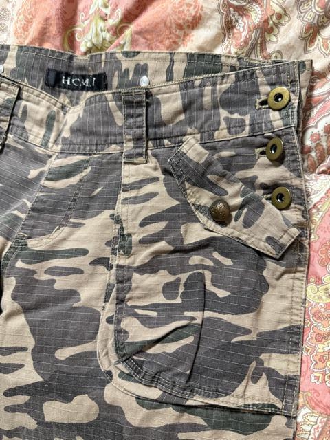 迷彩柄 ハーフパンツ サイドポケット付き < 女性ファッション 迷彩柄 ハーフパンツ サイドポケット付き < 女性ファッションの