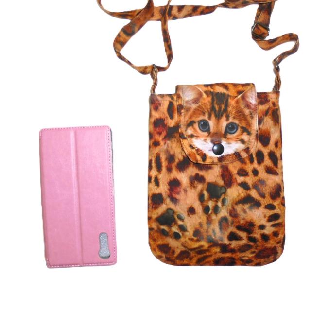 ◆ベンガル猫◆茶系ヒョウ柄猫◆スマホポシェット ショルダー ポーチ < 女性ファッション ◆ベンガル猫◆茶系ヒョウ柄猫◆スマホポシェット ショルダー ポーチ < 女性ファッションの