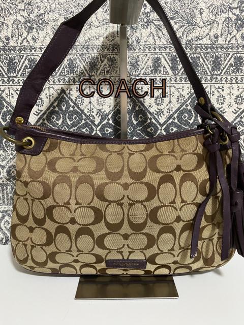 【良品】COACH コーチ レガシー シグネチャー 2WAY ショルダーバッグ < ブランド  【良品】COACH コーチ レガシー シグネチャー 2WAY ショルダーバッグ  < ブランドの